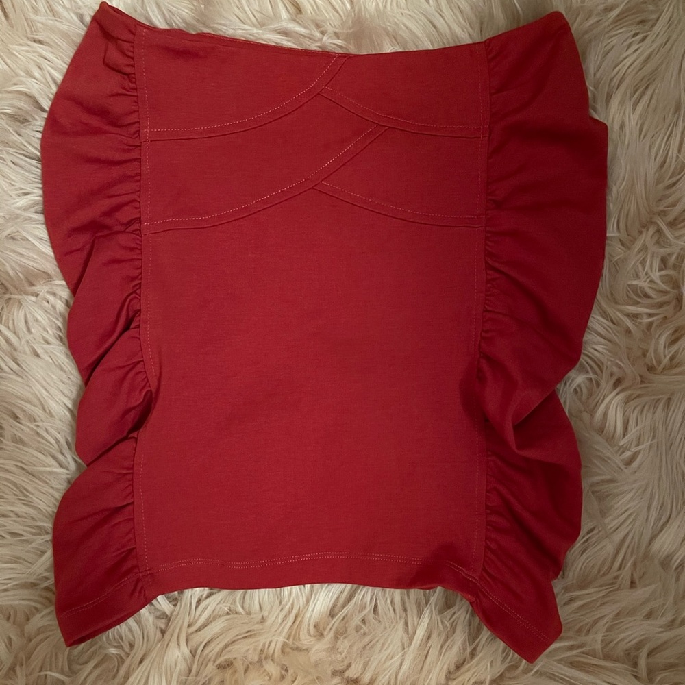 mini skirt rust colored medium new